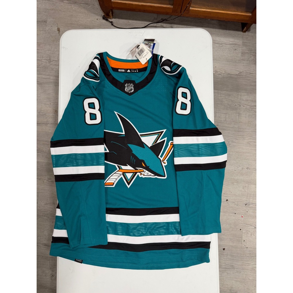 Adidas San Jose Sharks Brent Burns 88 NHL Jersey Teal Primegreen Authentic 46